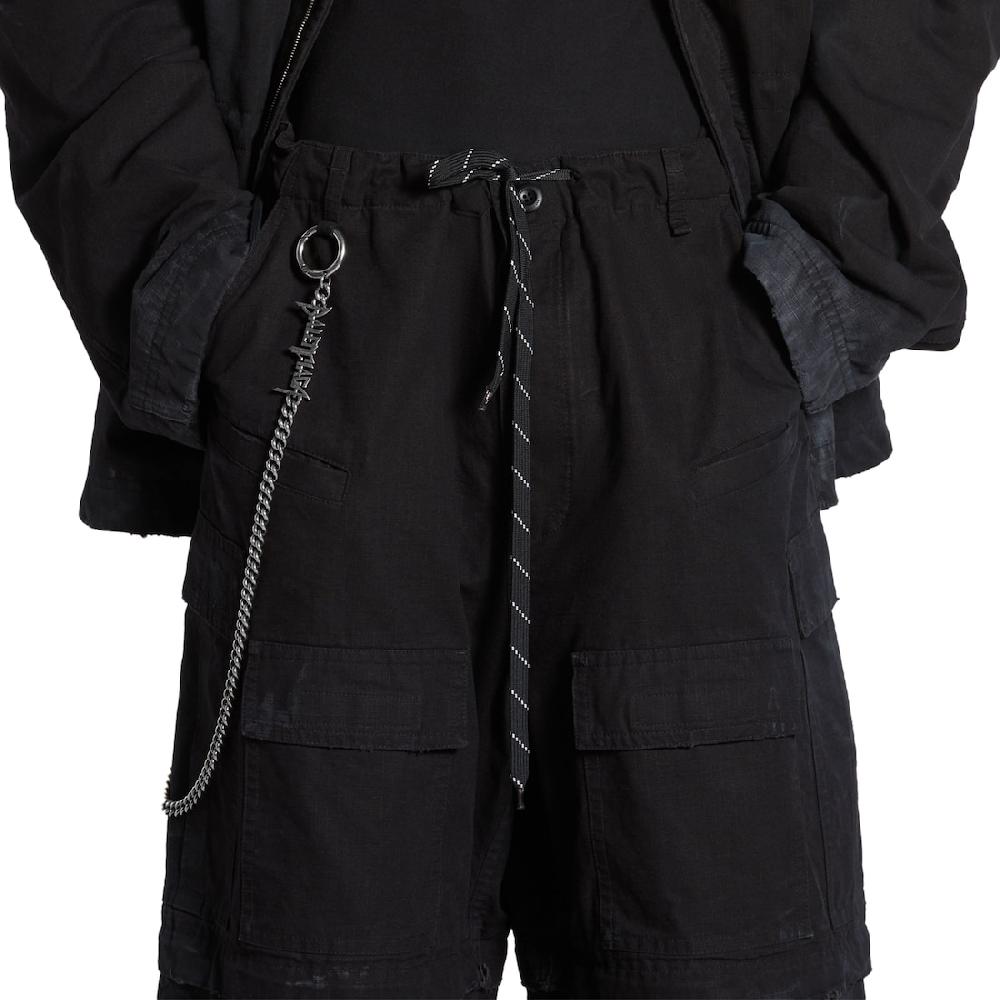 Balenciaga Cadena De Pantalón Typo Metal En Plateado