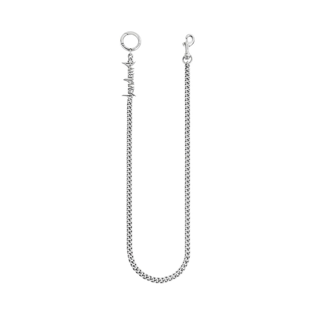 Balenciaga Cadena De Pantalón Typo Metal en Plateado
