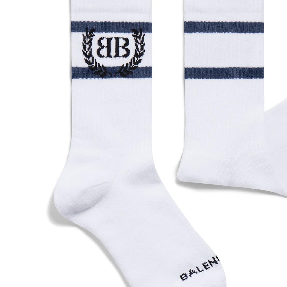 Balenciaga Calcetines Laurel Classic En Blanco/azul