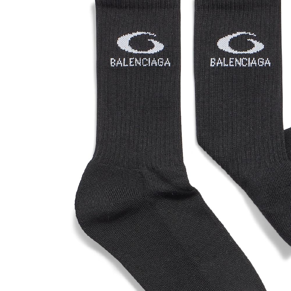 Balenciaga Calcetines Loop Sports Icon Para Hombre En Negro