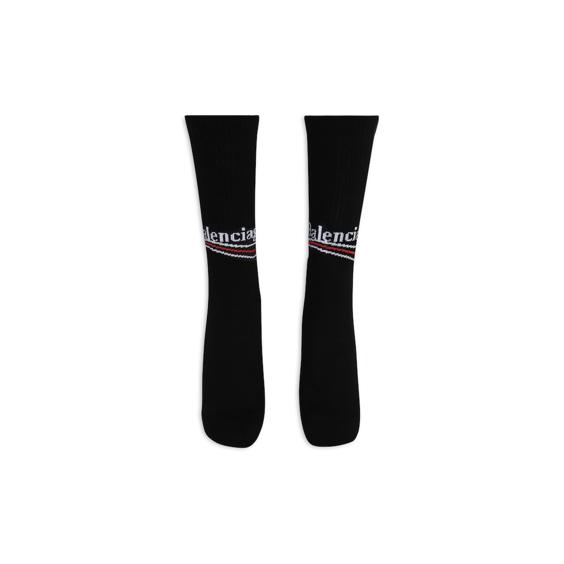 Balenciaga Calcetines Political Campaign Tennis Para Hombre En Negro