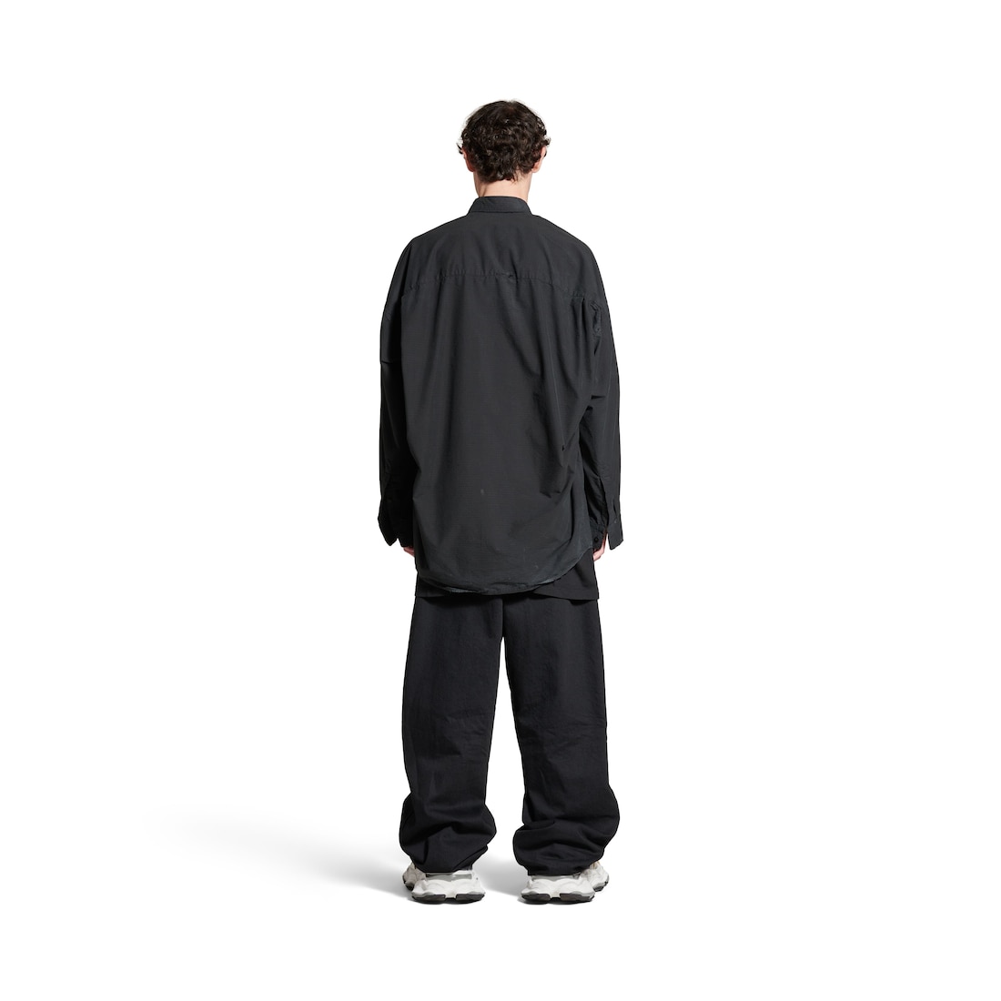 Balenciaga Camisa Cocoon Balenciaga Large Fit En Negro