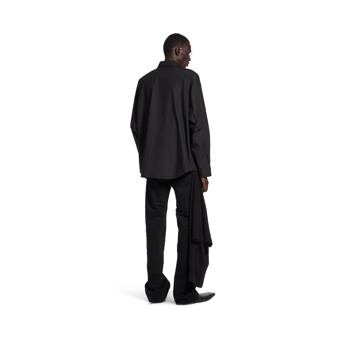 Balenciaga Camisa Minimal - Oversized Para Hombre En Negro