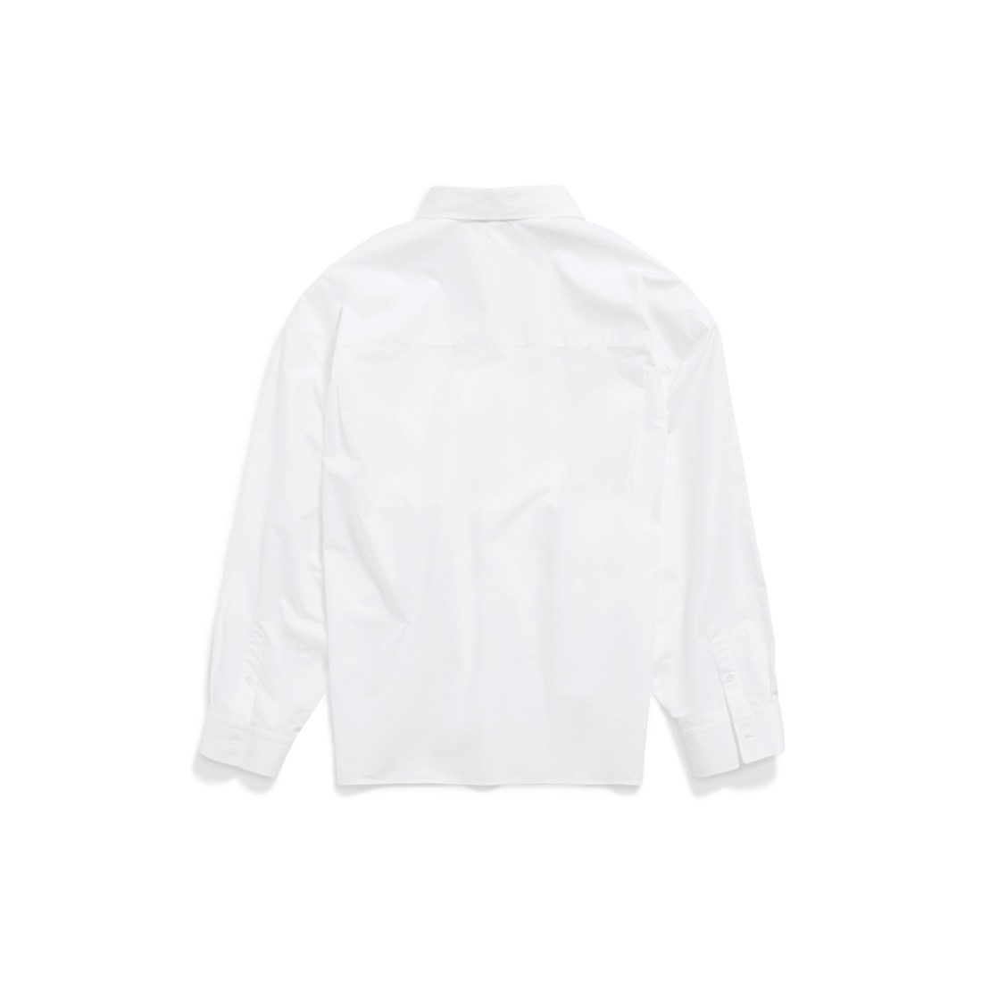 Balenciaga Camisa Wrap Balenciaga Large Fit Para Mujer En Blanco