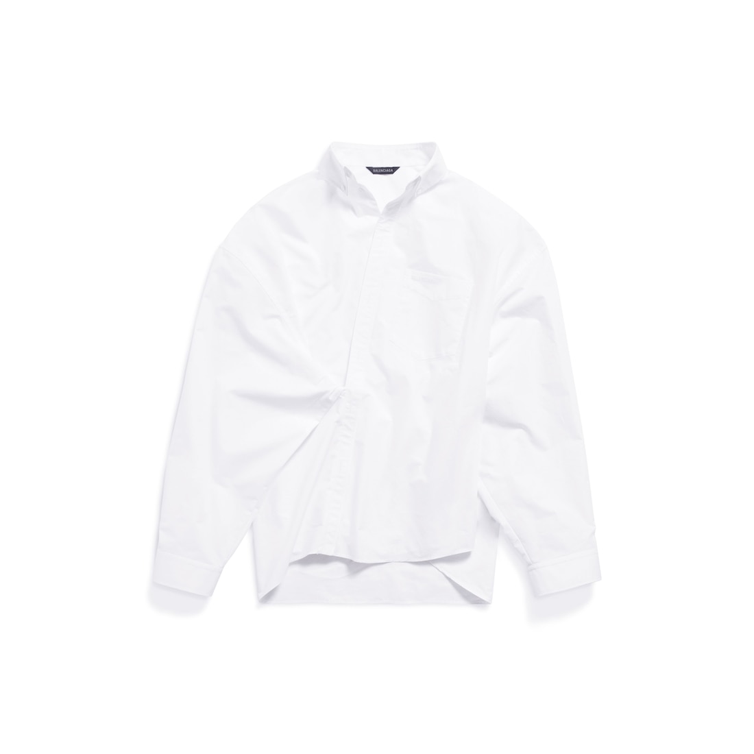 Balenciaga Camisa Wrap Balenciaga Large Fit para Mujer en Blanco
