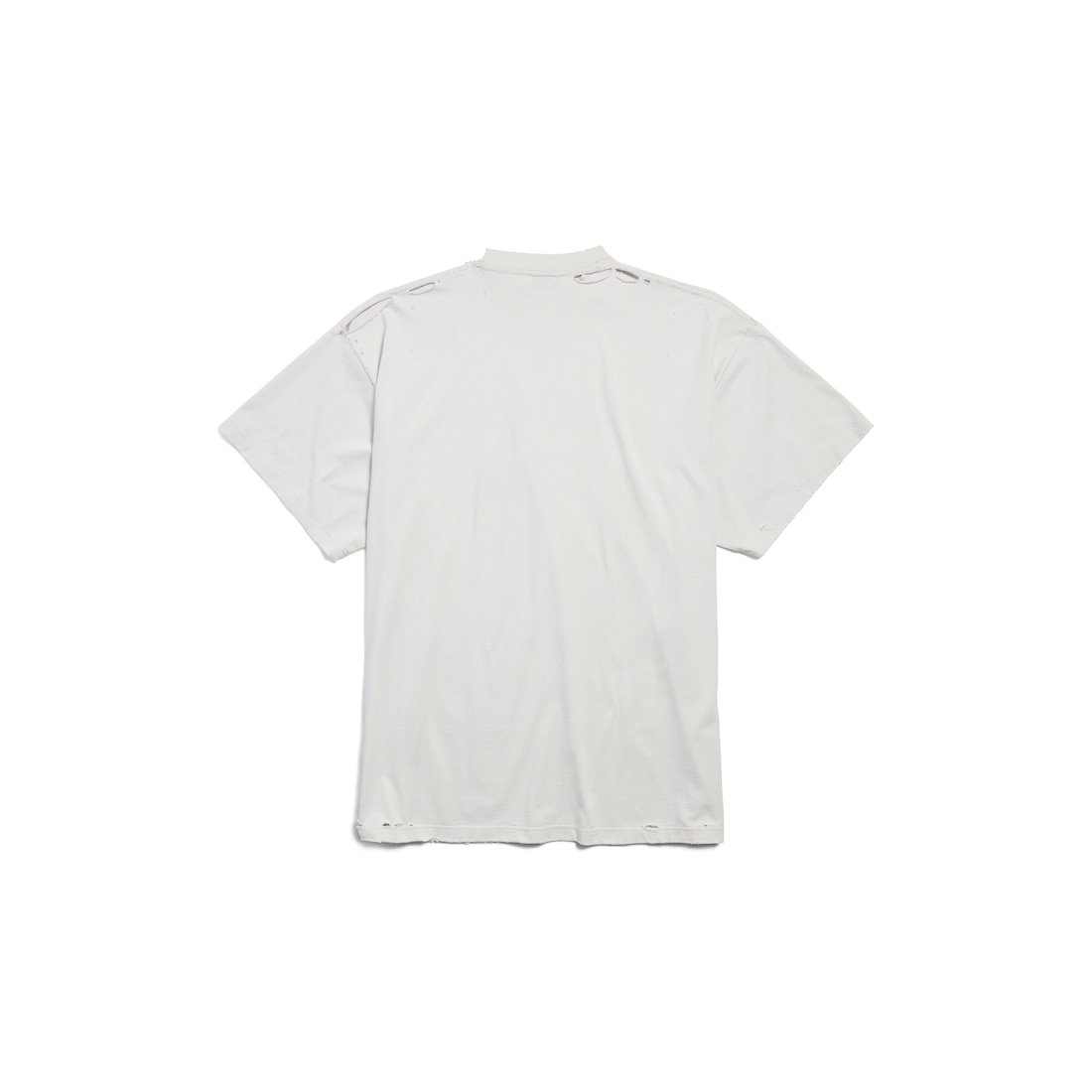 Balenciaga Camiseta 3b Liquefied Oversized Para Hombre En Blanco
