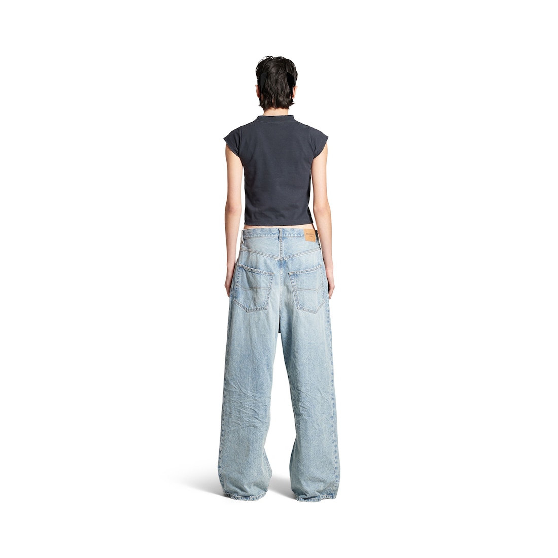 Balenciaga Camiseta Ajustada Ciao Bello Para Mujer En Negro