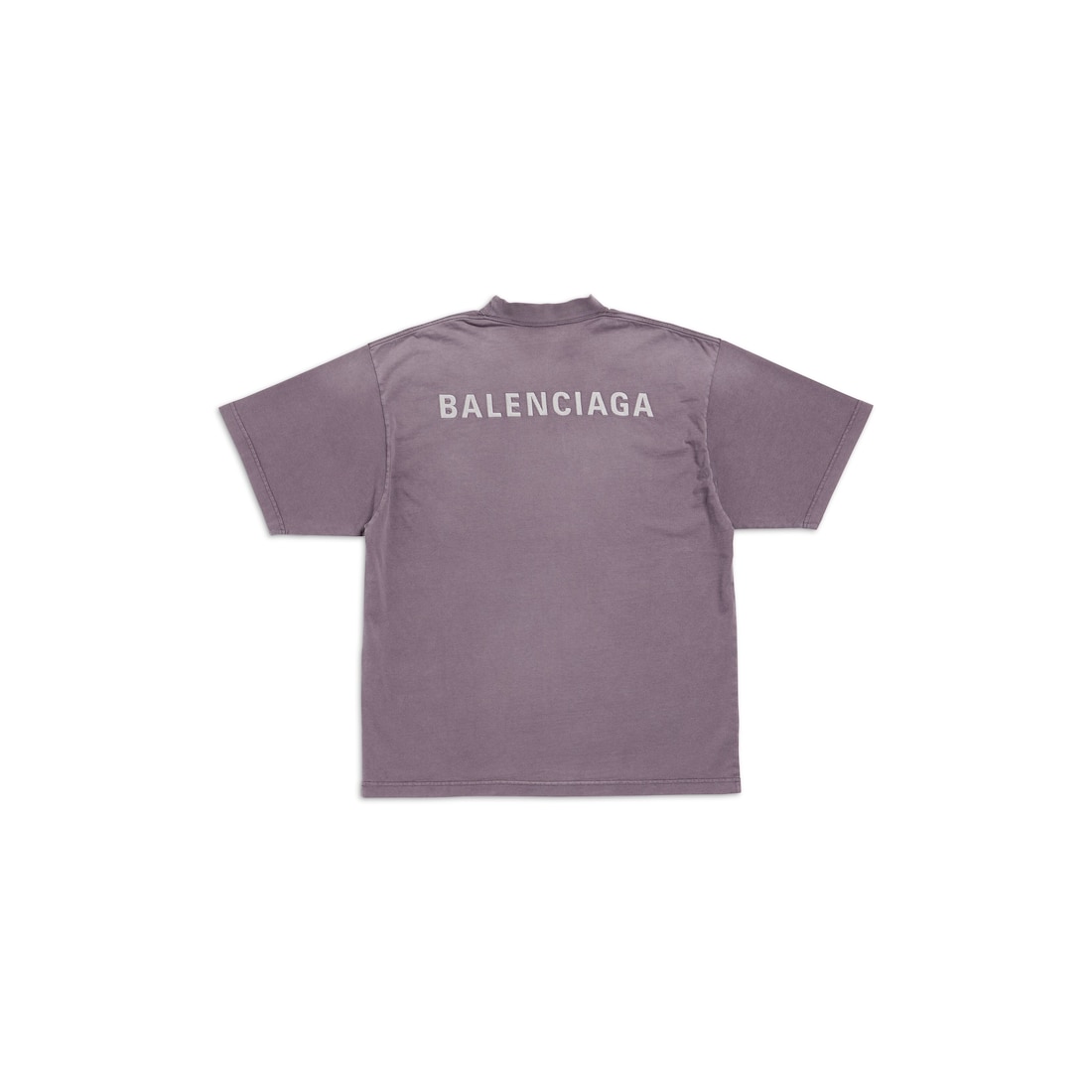 Balenciaga Camiseta Balenciaga Back Medium Fit En Morado/gris