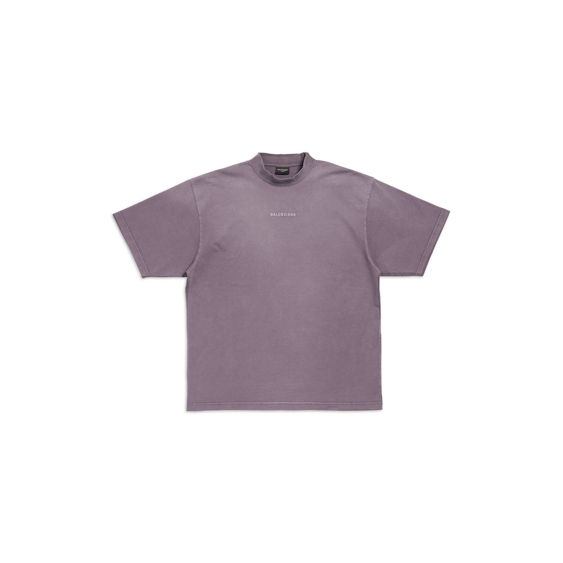 Balenciaga Camiseta Balenciaga Back Medium Fit En Morado/gris