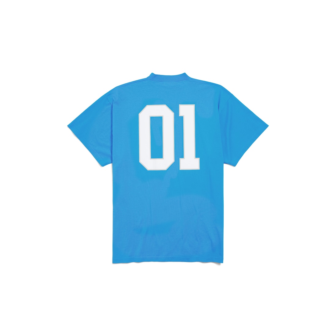 Balenciaga Camiseta Basketball Series Oversized Para Hombre En Azul