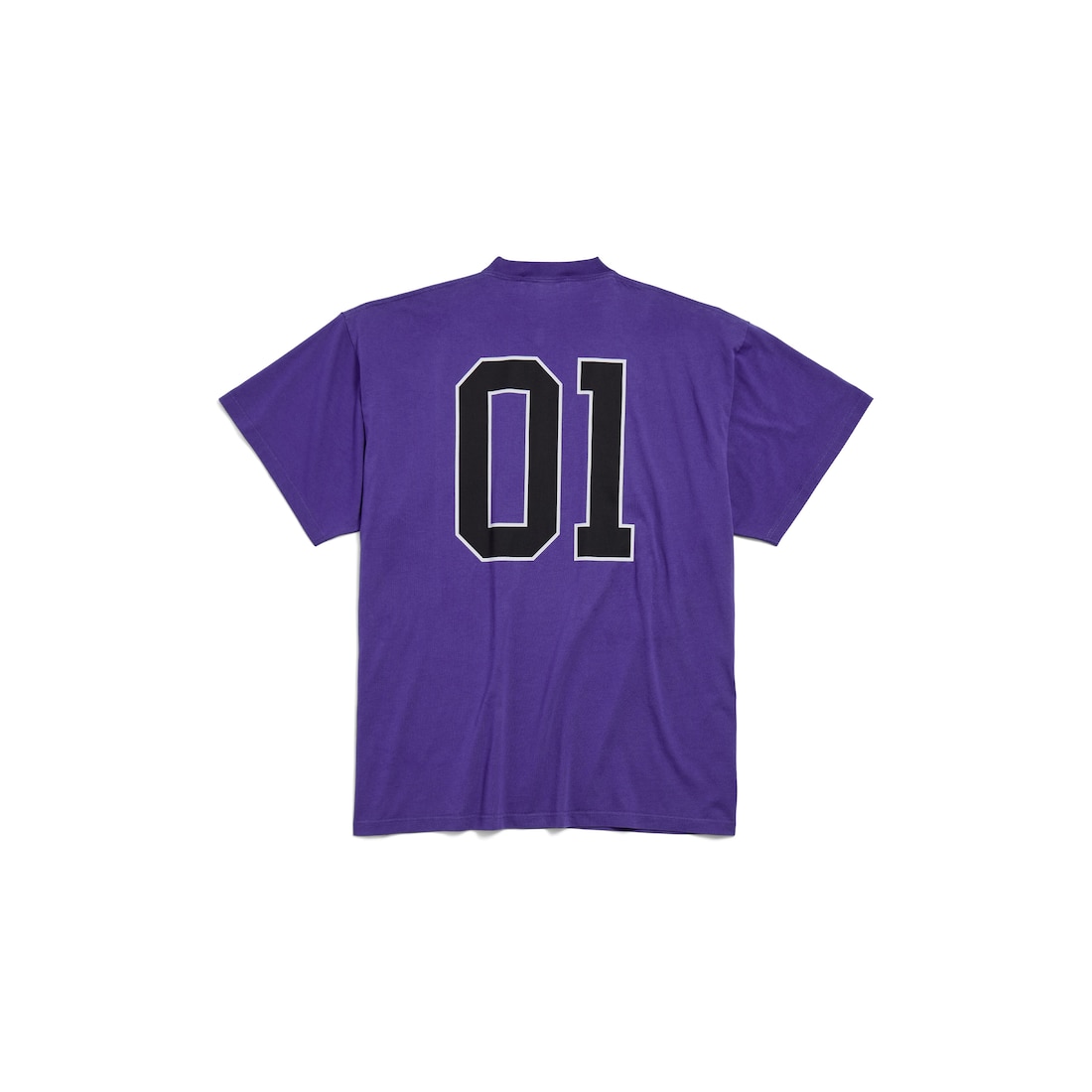 Balenciaga Camiseta Basketball Series Oversized Para Hombre En Violeta Intenso