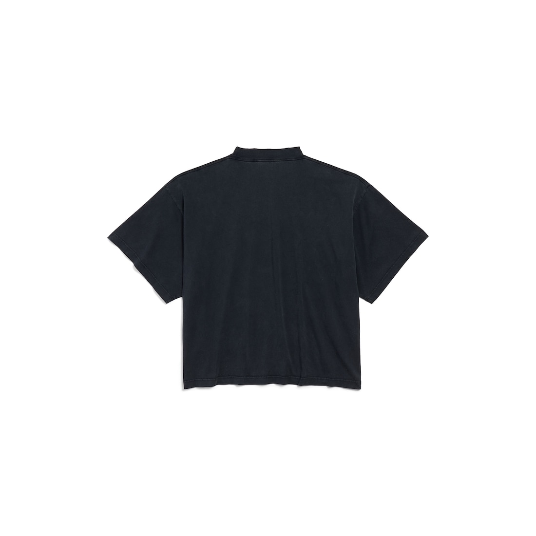 Balenciaga Camiseta Cropped I Love Paris & Balenciaga Oversize Para Mujer En Negro Degradado