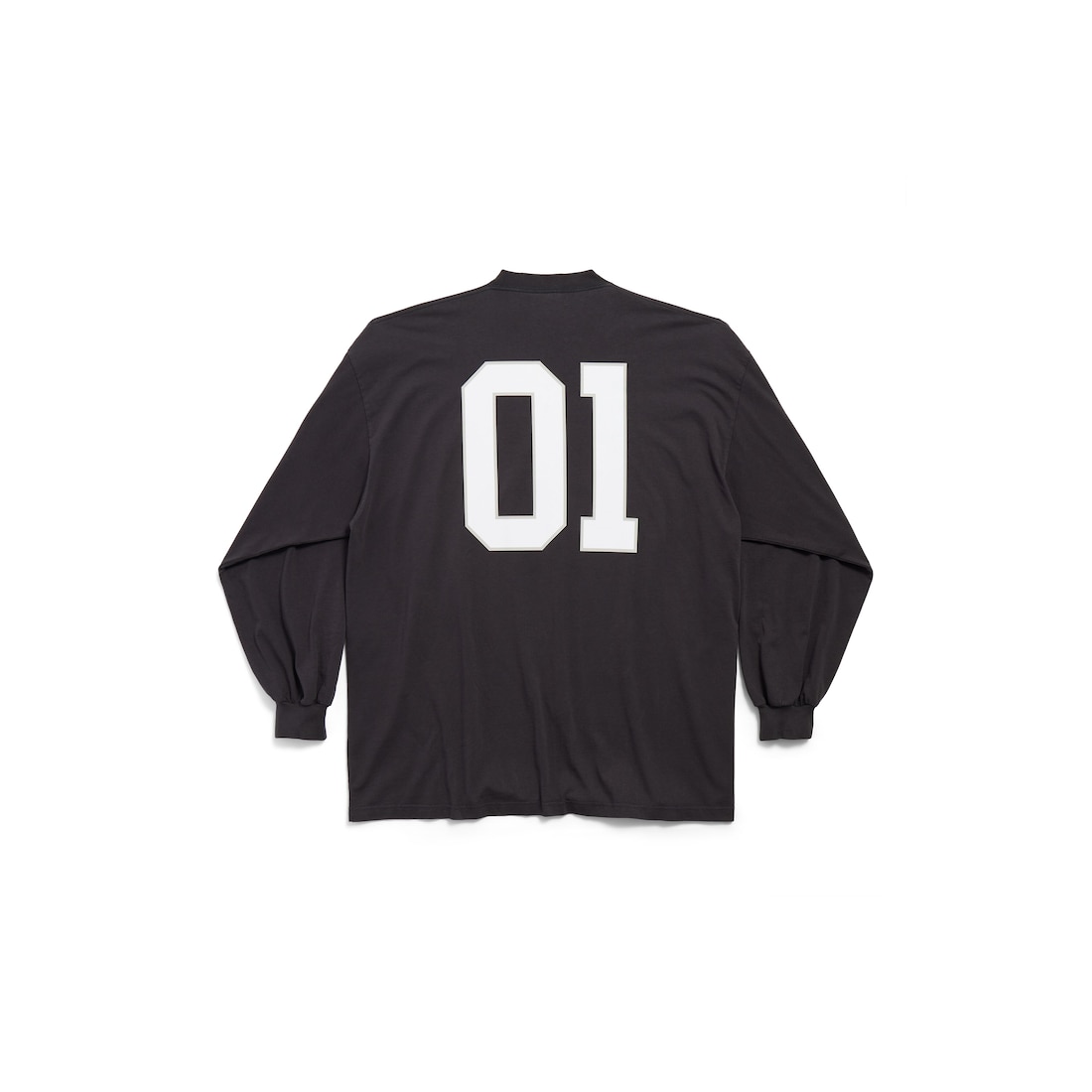 Balenciaga Camiseta De Manga Larga Basketball Series Large Fit Para Hombre En Negro