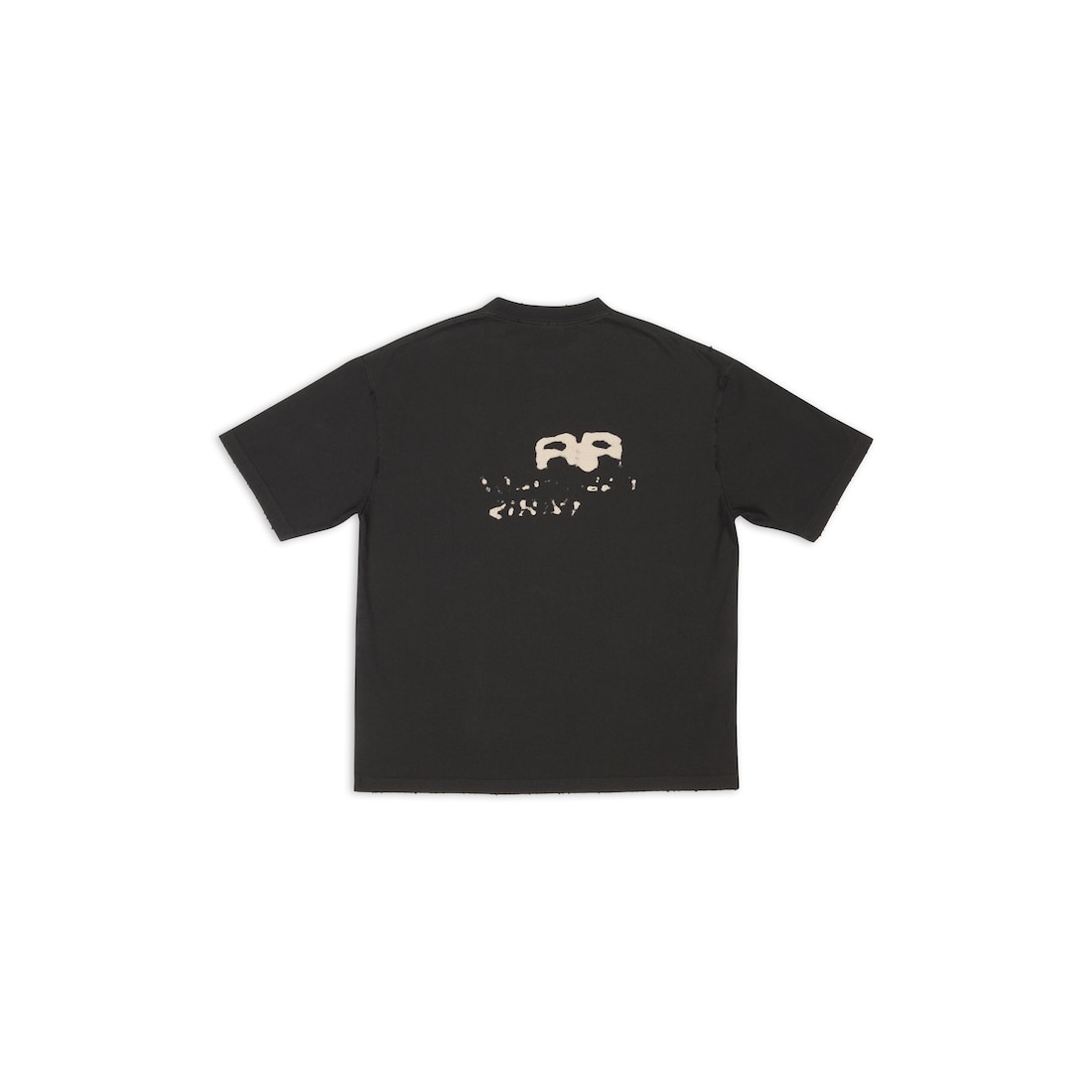 Balenciaga Camiseta Hand-drawn Bb Icon Medium Fit En Negro