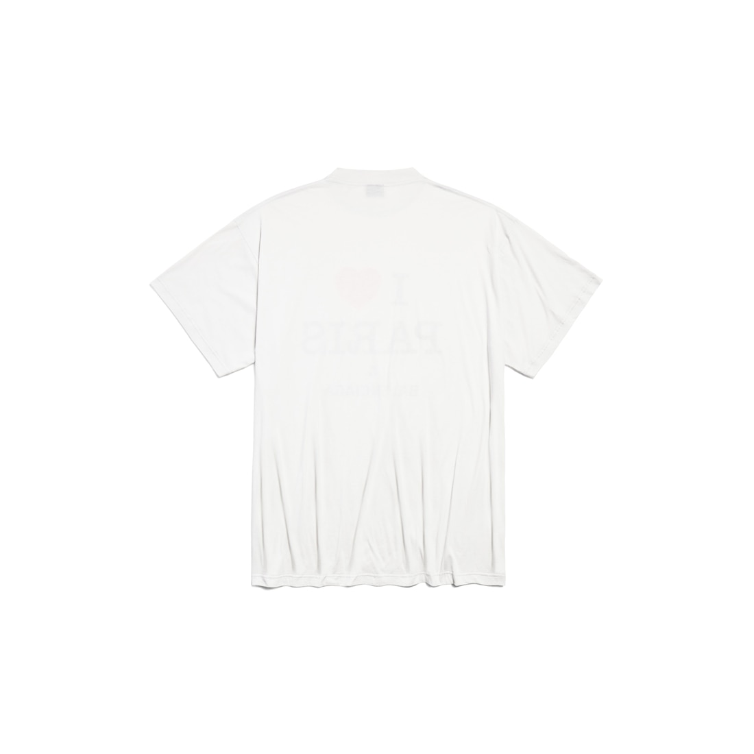 Balenciaga Camiseta I Love Paris & Balenciaga Oversize En Blanco