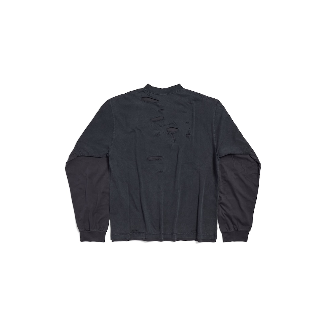 Balenciaga Camiseta Layered 3b Sport Icon Medium Fit Para Hombre En Negro