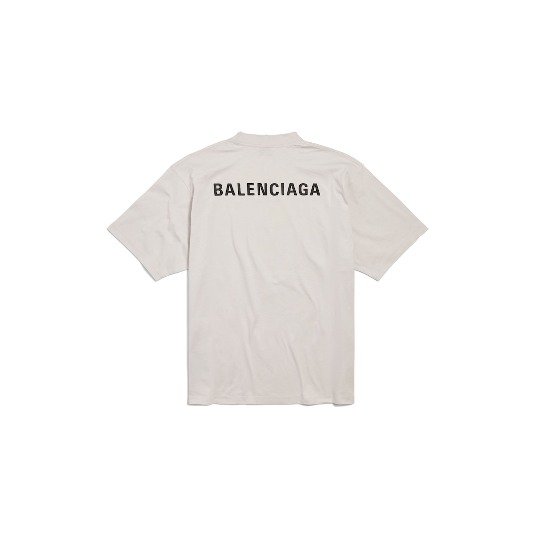 Balenciaga Camiseta New Balenciaga Back Medium Fit En Blanco Roto