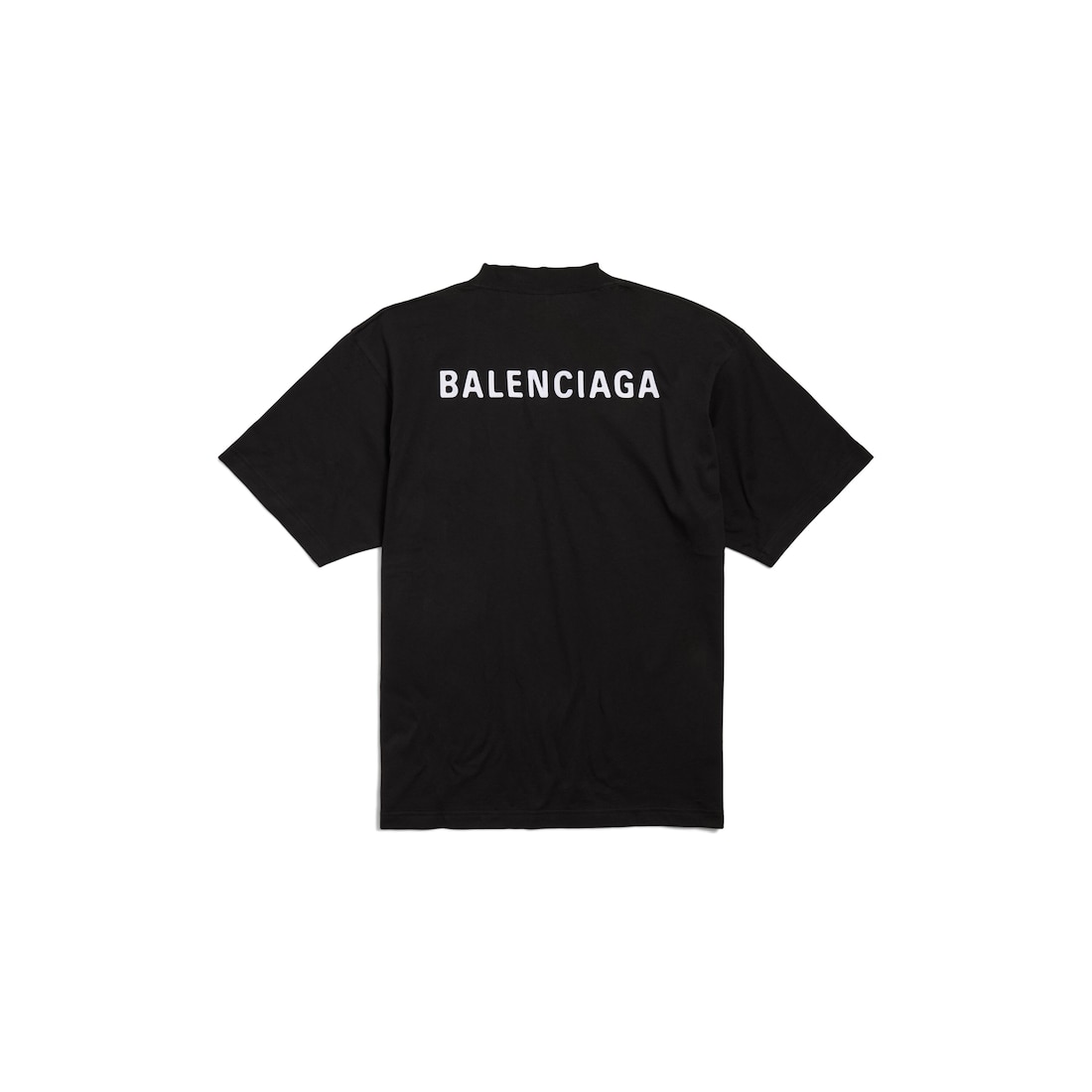 Balenciaga Camiseta New Balenciaga Back Medium Fit En Negro
