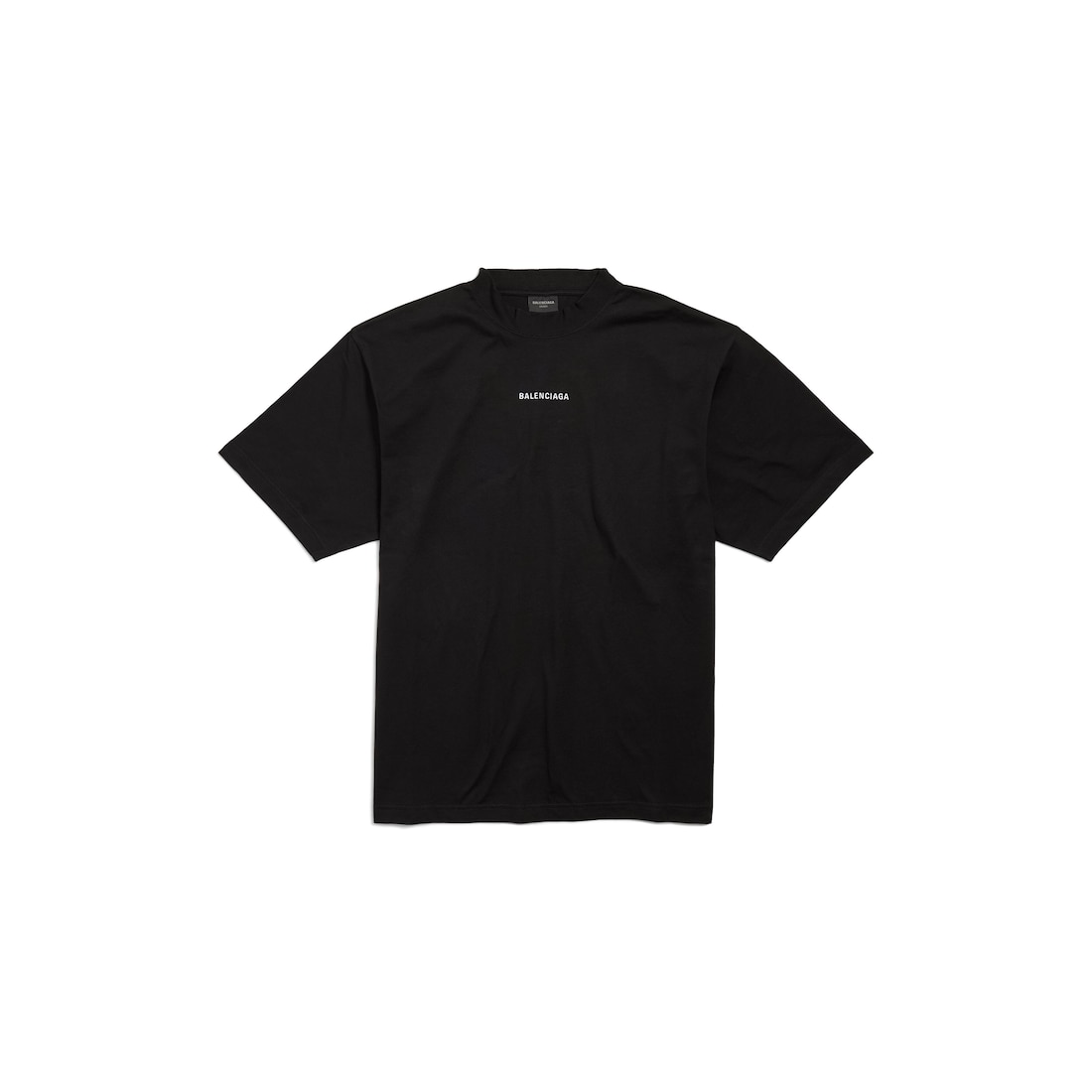 Balenciaga Camiseta New Balenciaga Back Medium Fit en Negro