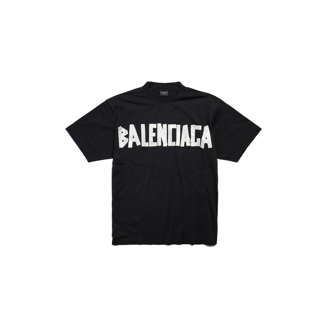 Balenciaga Camiseta New Tape Type Medium Fit en Negro