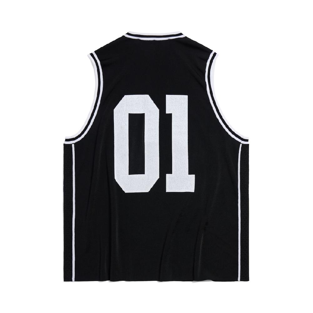 Balenciaga Camiseta Top De Tirantes - Basketball Series Para Hombre En Negro/blanco