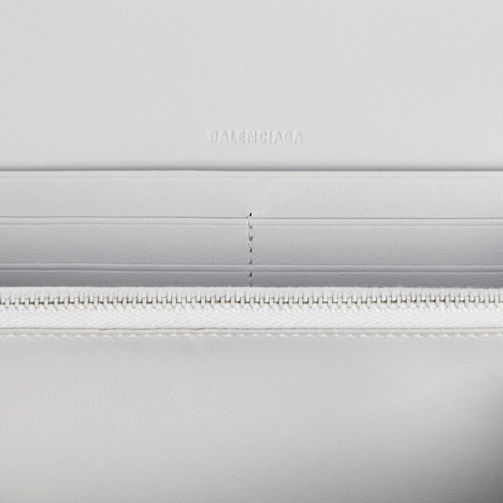 Balenciaga Cartera Alargada Le City Para Mujer En Plateado
