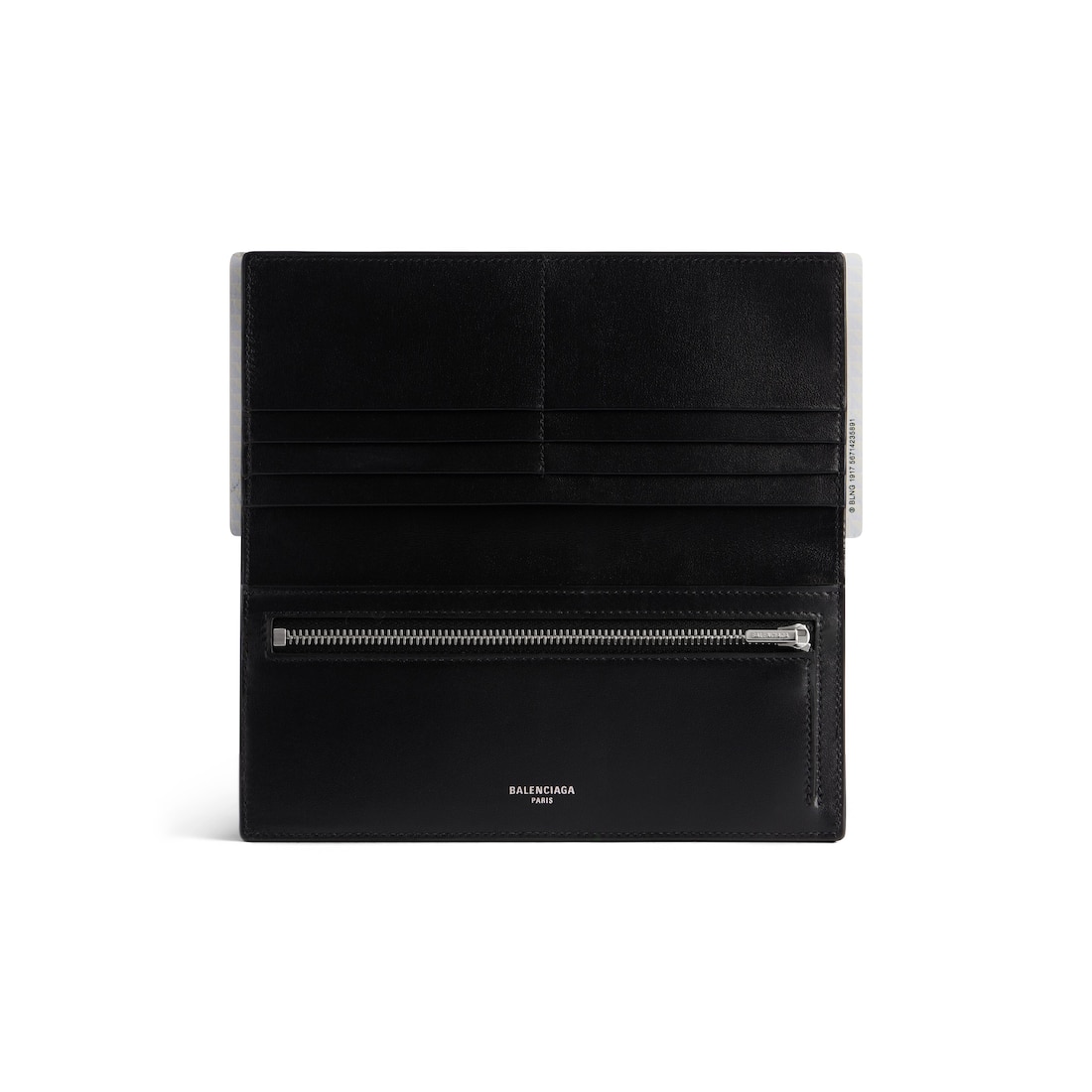 Balenciaga Cartera Alargada Passport 1 Billete Para Hombre En Negro