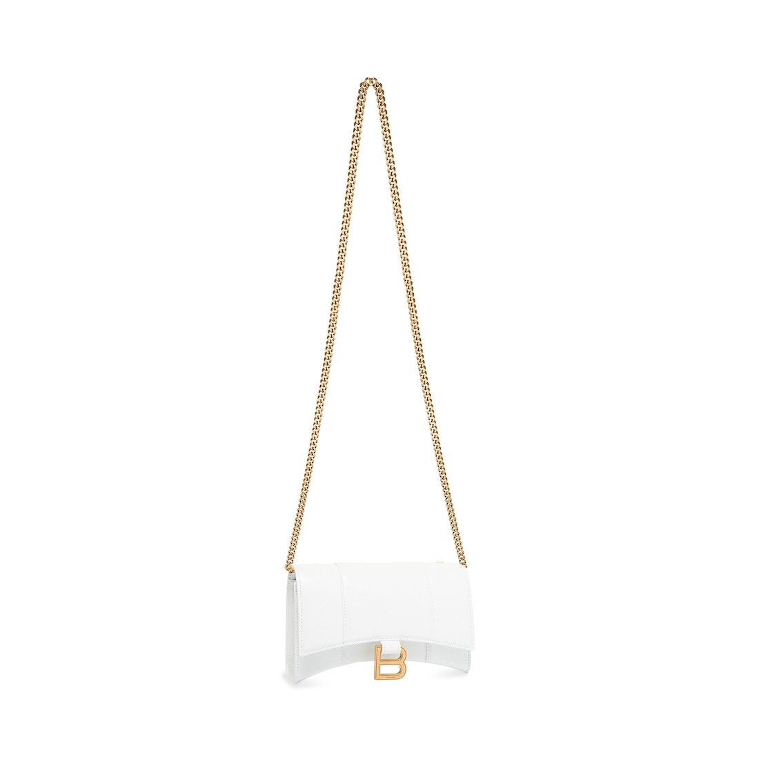 Balenciaga Cartera Con Cadena Hourglass Para Mujer En Blanco