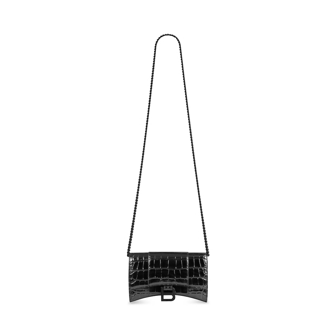 Balenciaga Cartera Con Cadena Hourglass para Mujer en Negro