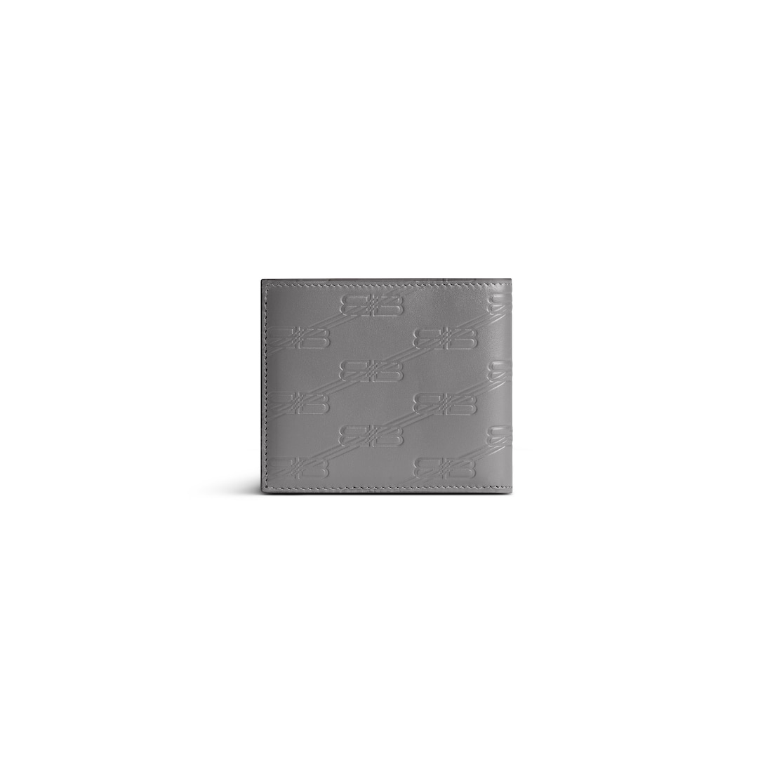 Balenciaga Cartera Plegada Cuadrada Embossed Monogram En Box Para Hombre En Gris Oscuro