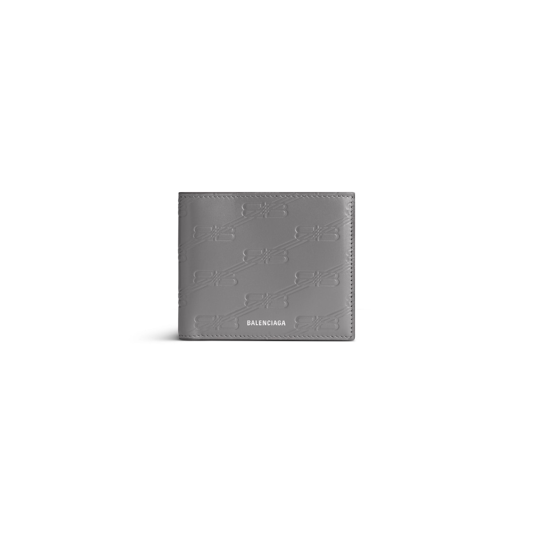 Balenciaga Cartera Plegada Cuadrada Embossed Monogram En Box Para Hombre En Gris Oscuro
