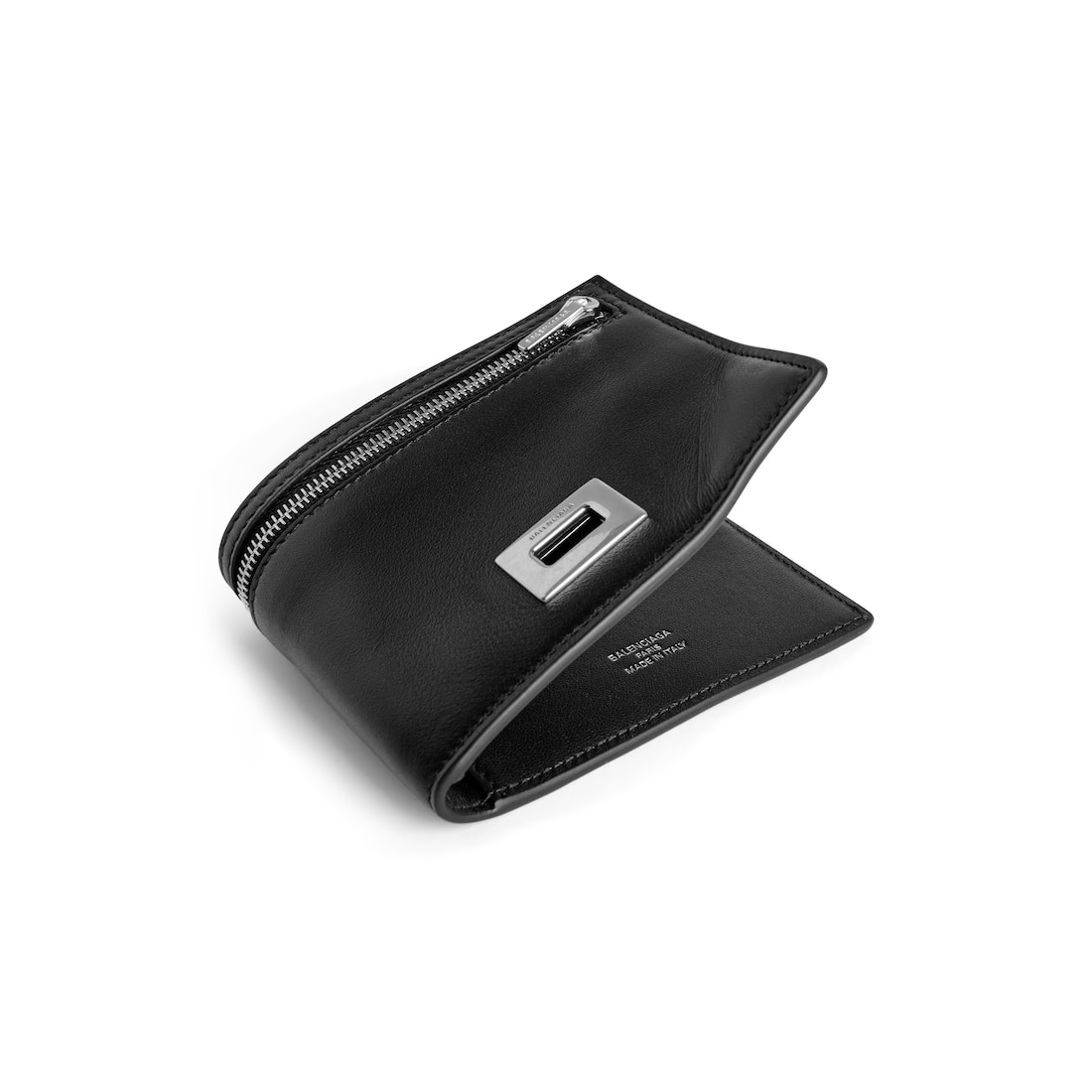 Balenciaga Cartera Plegada Cuadrada Rodeo Para Hombre En Negro