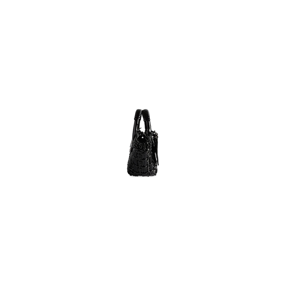 Balenciaga Cesta Bistro Xxs Con Correa Para Mujer En Negro