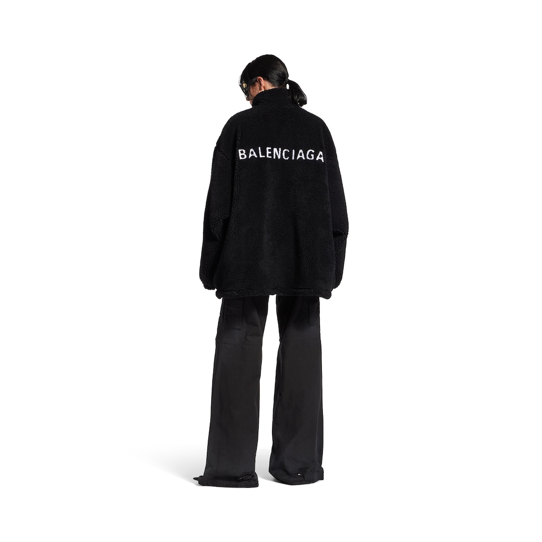 Balenciaga Chaqueta Con Cremallera Balenciaga Back Para Mujer En Negro