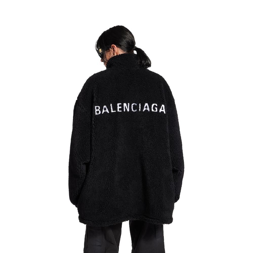 Balenciaga Chaqueta Con Cremallera Balenciaga Back Para Mujer En Negro