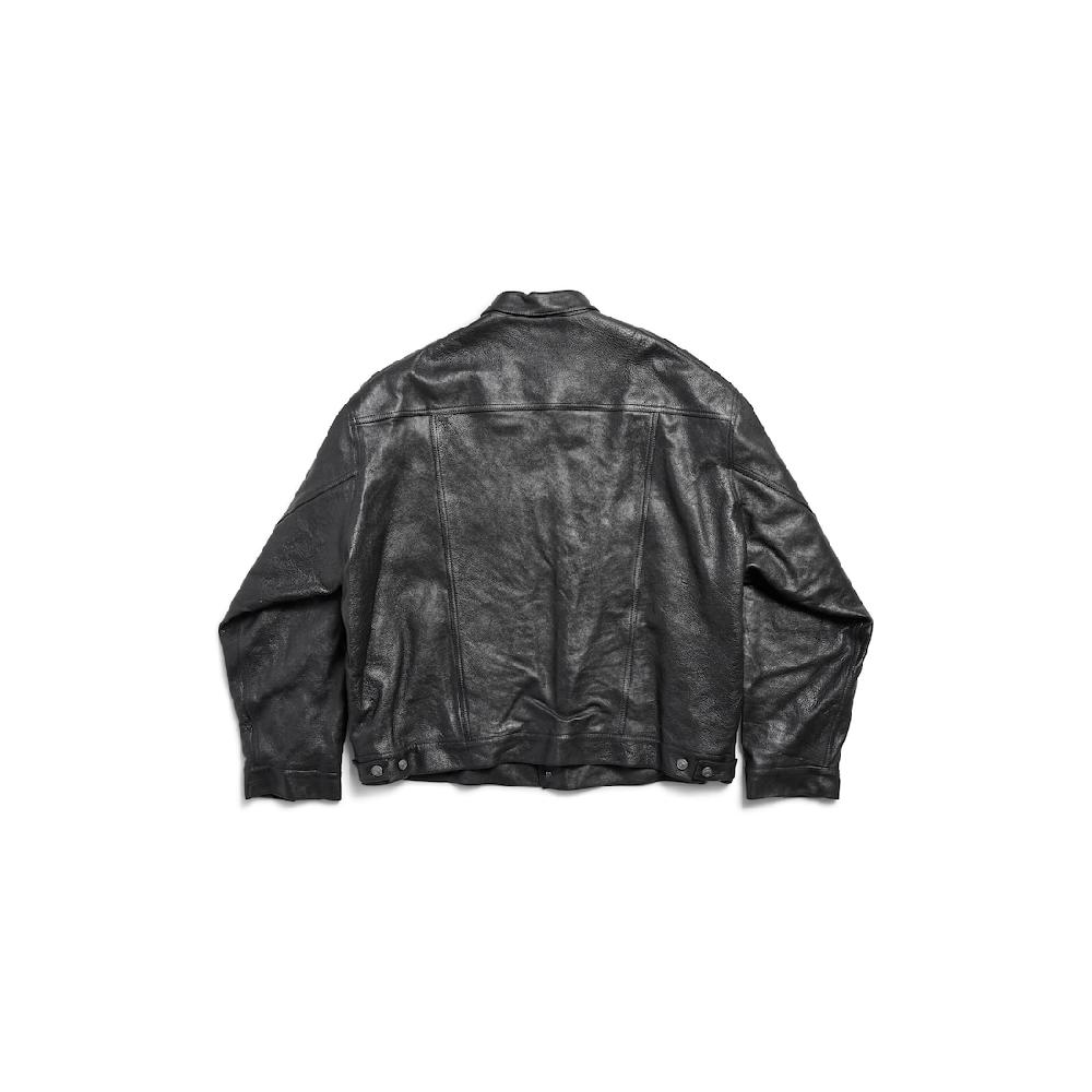 Balenciaga Chaqueta Denim Style Para Hombre En Negro