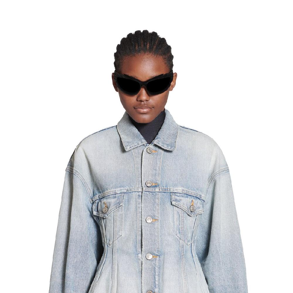 Balenciaga Chaqueta Hourglass Para Mujer En Azul Claro