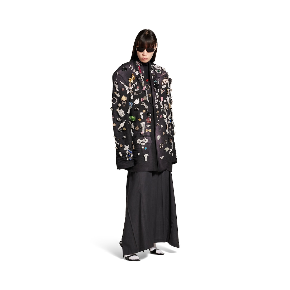 Balenciaga Chaqueta Sastre Brooches para Mujer en Negro