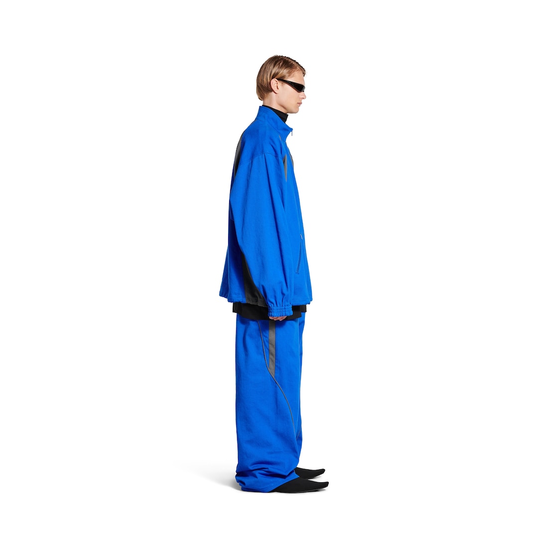 Balenciaga Chaqueta Vaquera Tracksuit Para Hombre En Azul Real