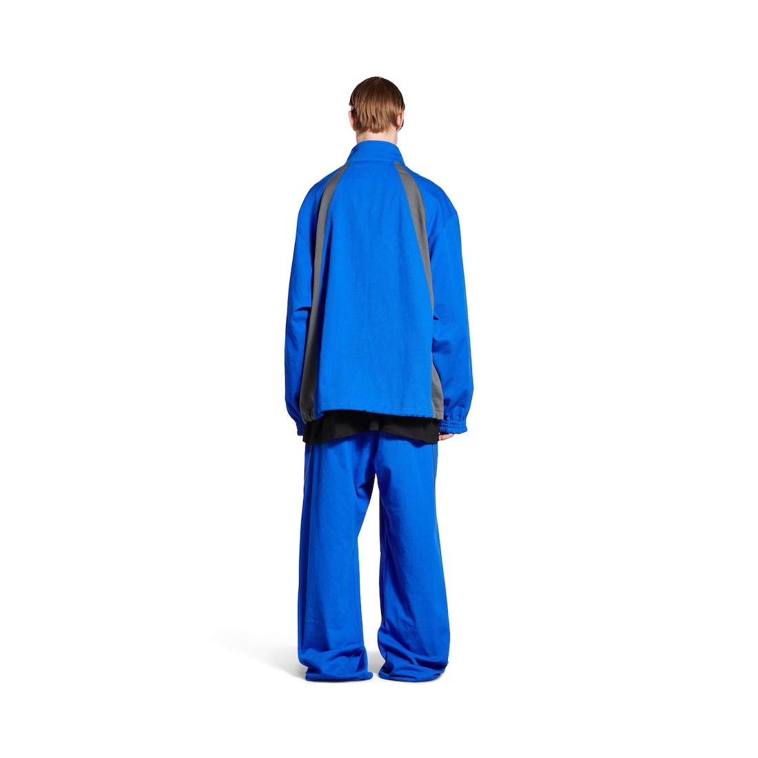 Balenciaga Chaqueta Vaquera Tracksuit Para Hombre En Azul Real