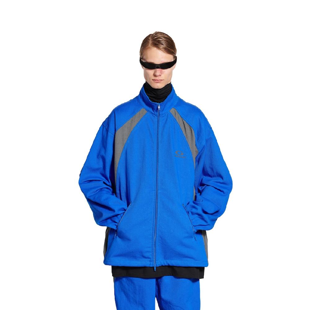 Balenciaga Chaqueta Vaquera Tracksuit Para Hombre En Azul Real