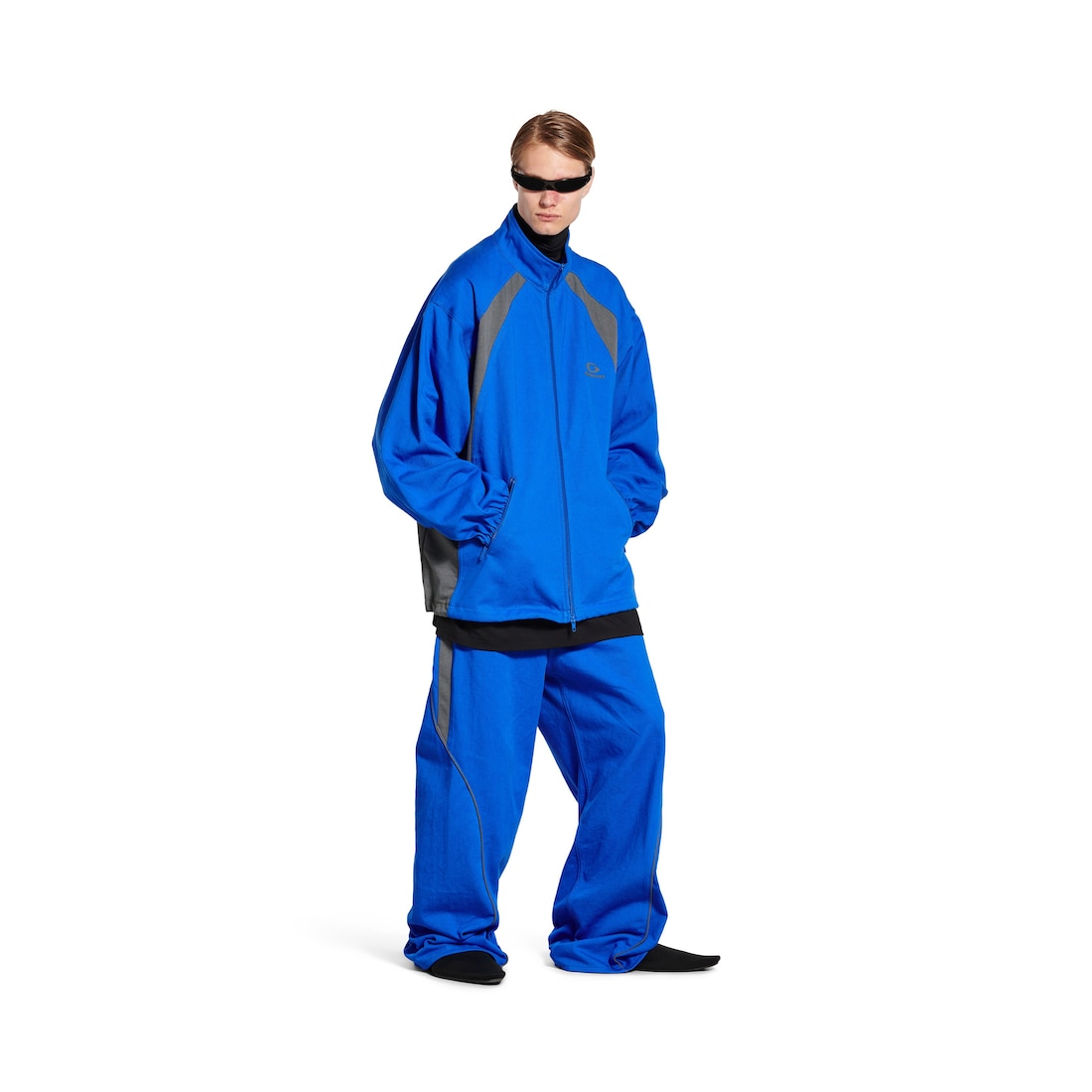 Balenciaga Chaqueta Vaquera Tracksuit para Hombre en Azul Real