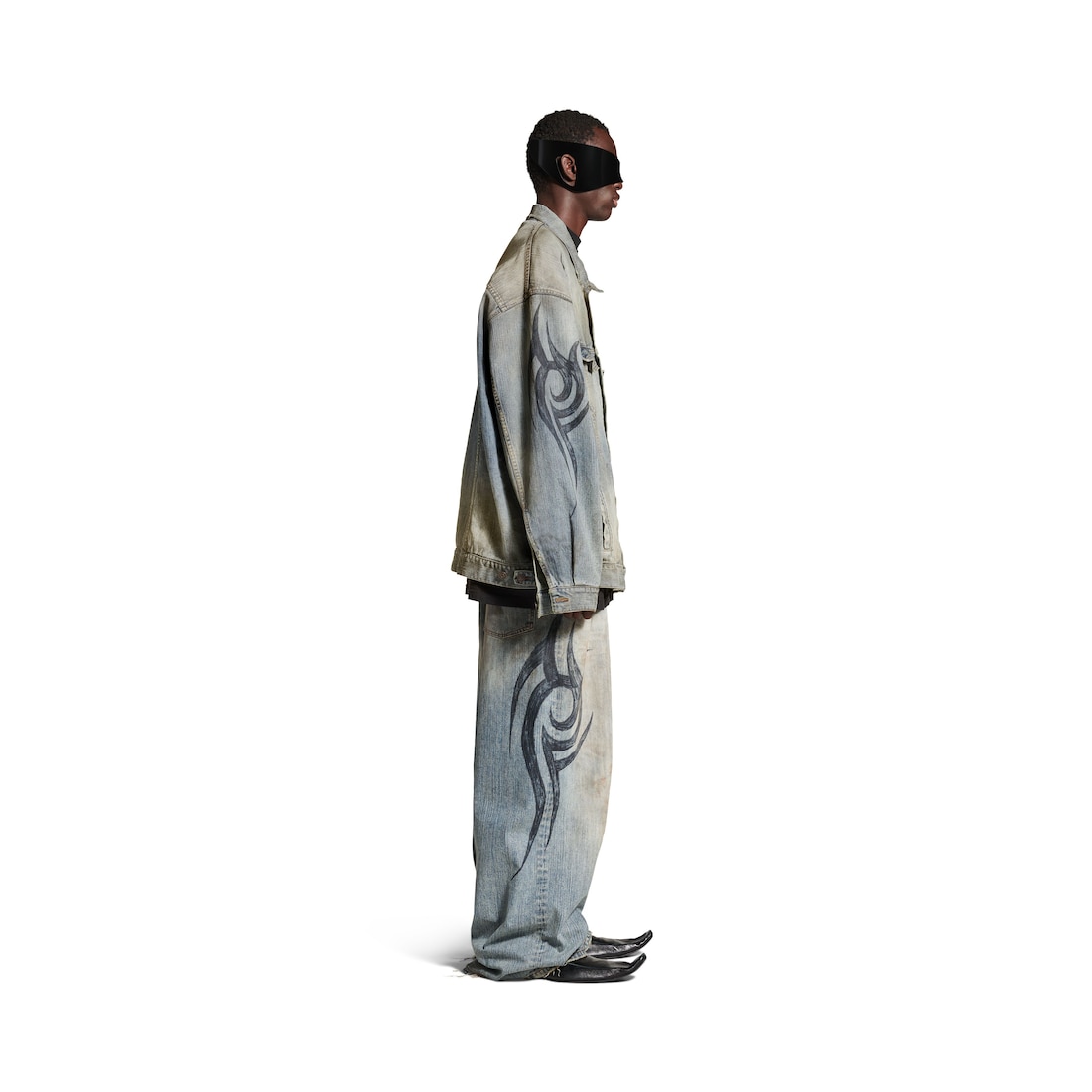 Balenciaga Chaqueta Y2k Oversized Para Hombre En Azul Claro