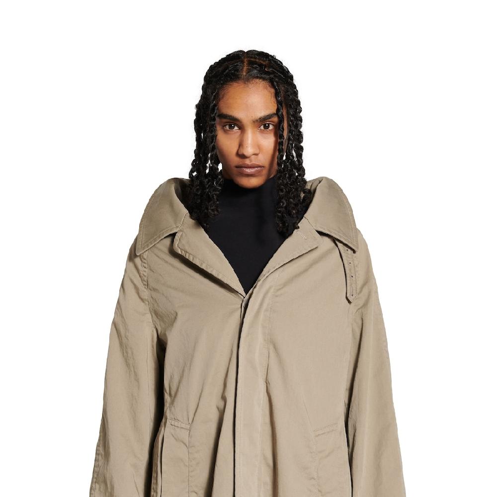 Balenciaga Chaquetón Off Shoulder Para Mujer En Beige