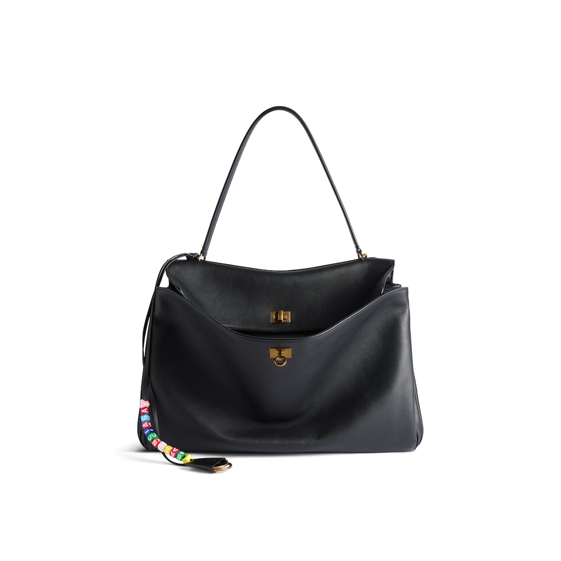 Balenciaga Charm/llavero De Campana Rodeo Para Mujer En Negro/multicolor