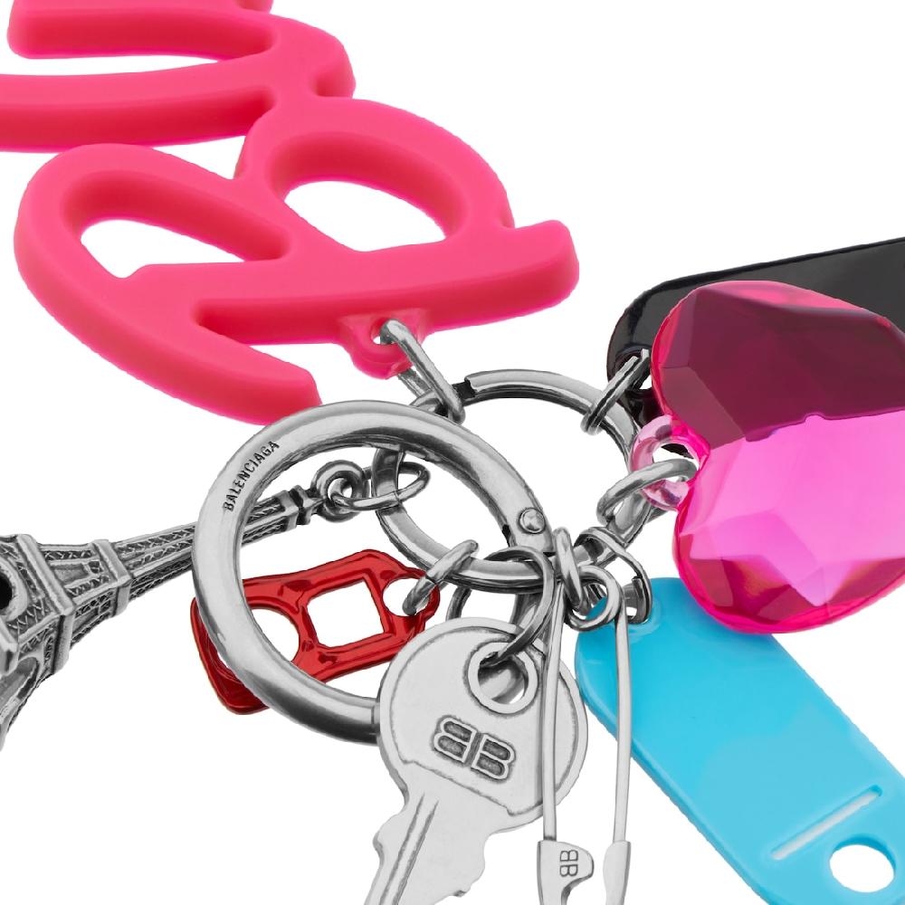 Balenciaga Charm/llavero Hourglass Soft Grande Souvenirs Para Mujer En Multicolor