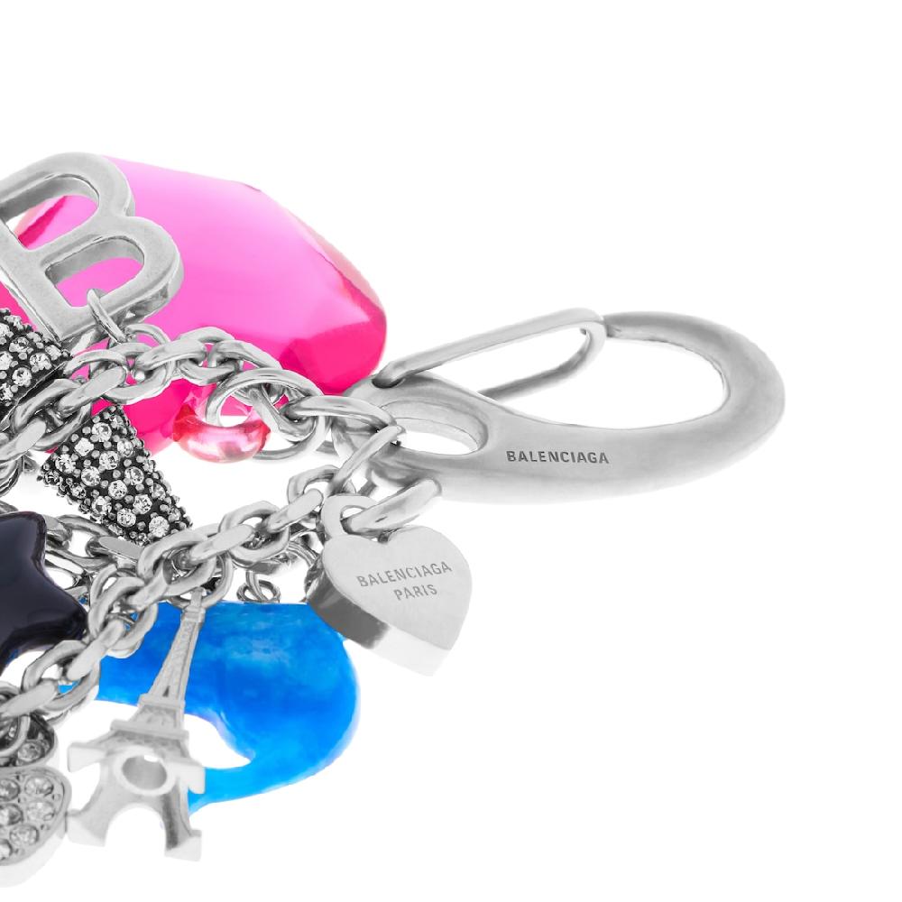 Balenciaga Charm Para Bolso/llavero Pigalle Collector En Plateado