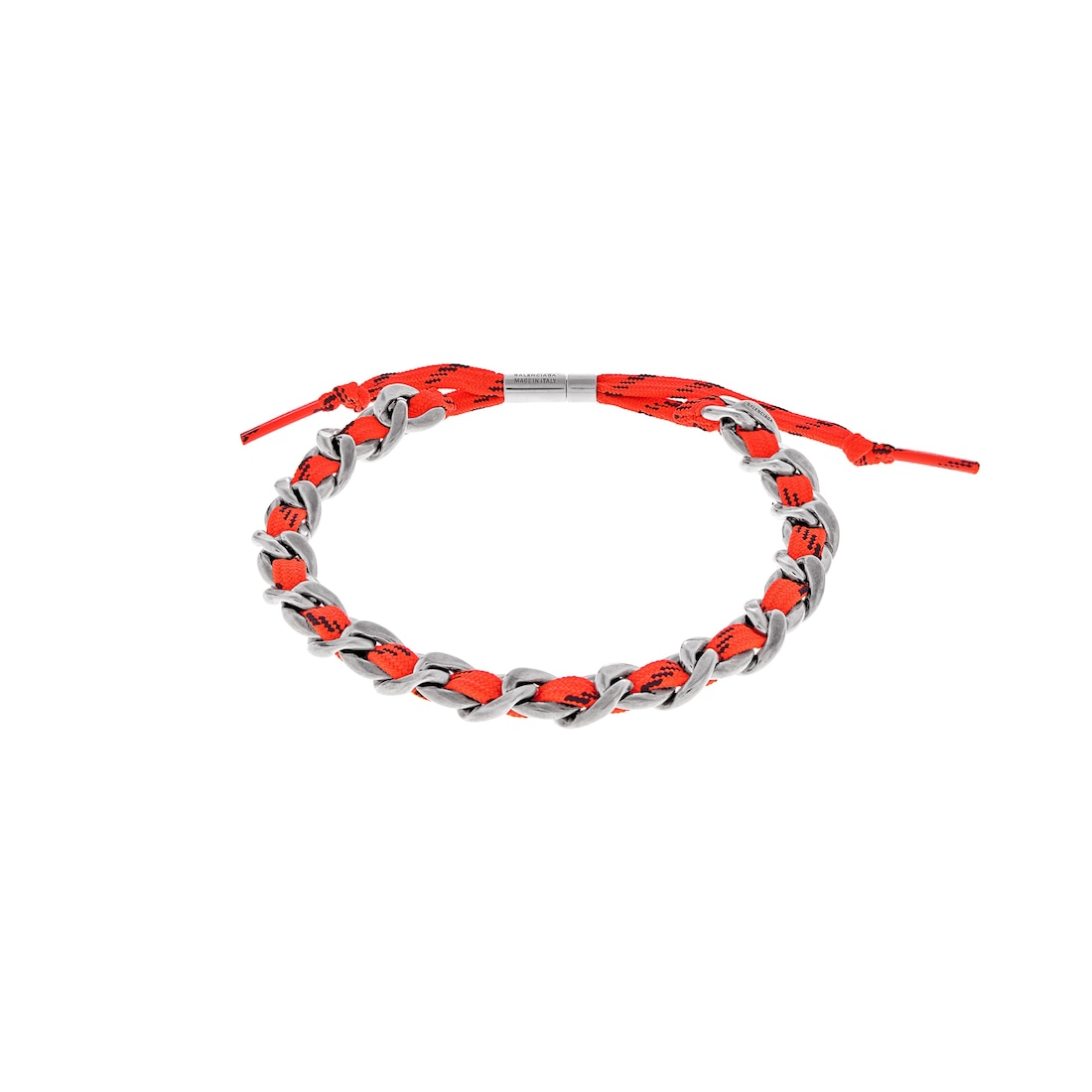 Balenciaga Choker Malibu Gourmette en Plata Antigua/naranja Neón