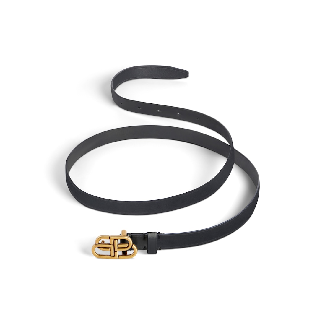 Balenciaga Cinturón Bb Super Thin Para Mujer En Negro