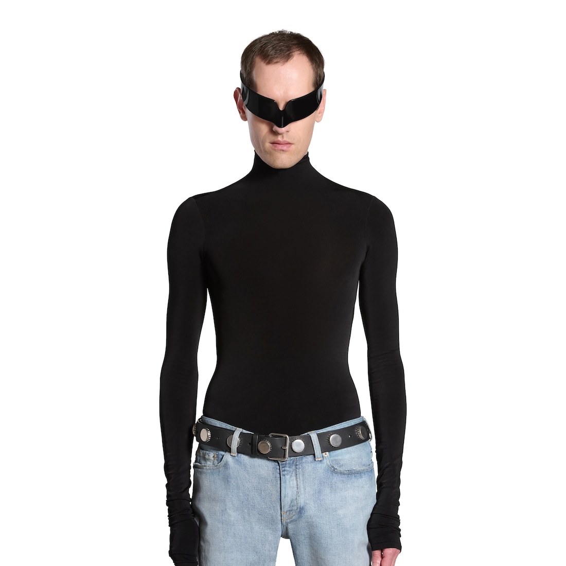 Balenciaga Cinturón Bottle Caps Para Hombre En Negro